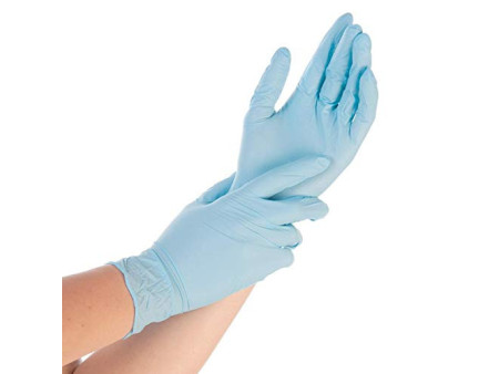 HYGONORM Gant nitrile SAFE FIT, XL, sans poudre, blanc