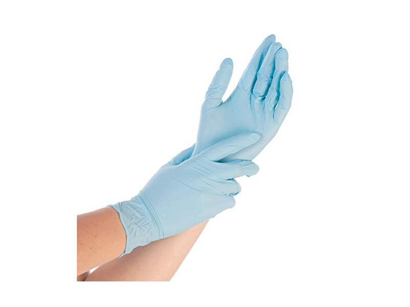 HYGONORM Gant nitrile SAFE FIT, XL, sans poudre, blanc