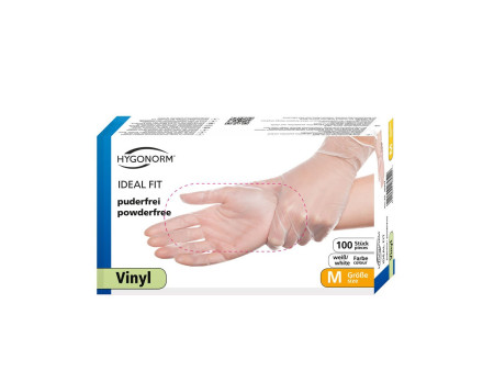 HYGONORM Gant vinyle IDEAL FIT, XL, transparent