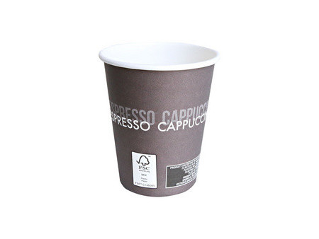 HYGOSTAR Gobelet à café en papier rigide To Go, 300 ml, brun