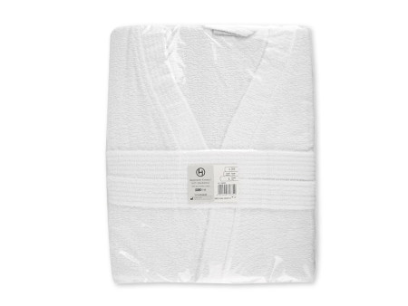 HYGOSTAR Peignoir de bain Kimono, taille XL, en coton, blanc