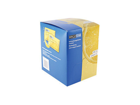 HYGOSTAR Tissu rafraîchissant Lemon, carton de 100
