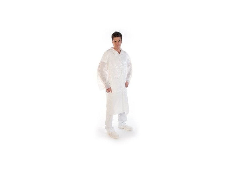 HYGOSTAR Blouse visiteur Light avec poutons pression, blanc