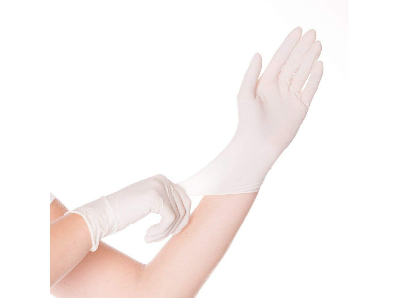 HYGOSTAR Gant en latex Sense, L, naturel, sans poudre