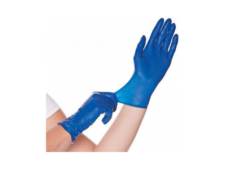 HYGOSTAR Gant en latex Soft Blue, XL, sans poudre, bleu