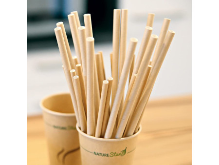 NATURE Star Paille en papier CLASSIC, 197 mm, gris