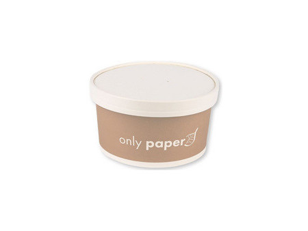 NATURE Star Bol à salade Only Paper, rond, 1,0 litre, marron