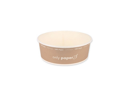 NATURE Star Bol à salade Only Paper, rond, 1,0 litre, marron