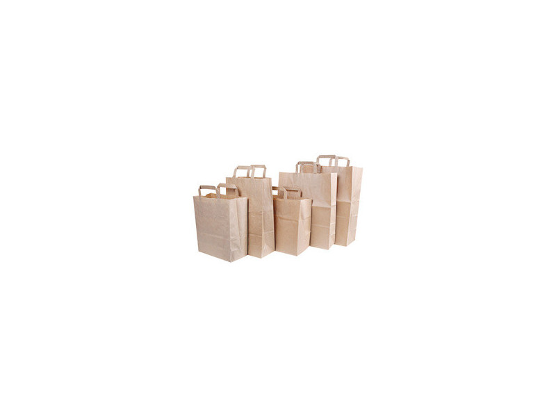 NATURE Star Sac en papier, 180 x 80 x 220 mm, brun