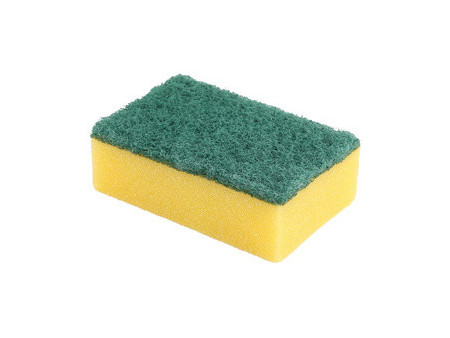 HYGOCLEAN Éponge, en mousse/non-tissé dur, jaune/vert