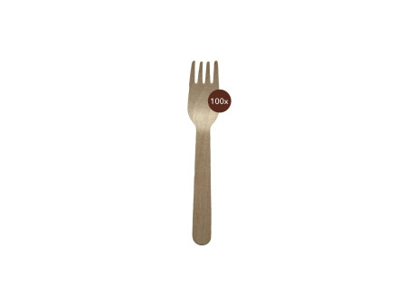 NATURE Star Fourchette en bois ciré, longueur: 160 mm