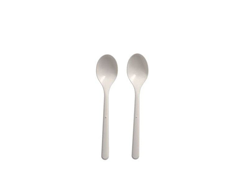 PAPSTAR Cuillère à café réutilisable, longueur 130 mm, blanc