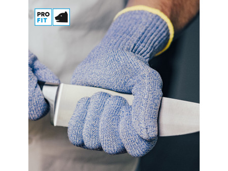 PAPSTAR Gant de protection anti-coupures, taille XL, bleu
