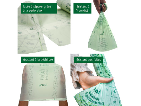 bioMAT Sac compostable, 20 litres, vert
