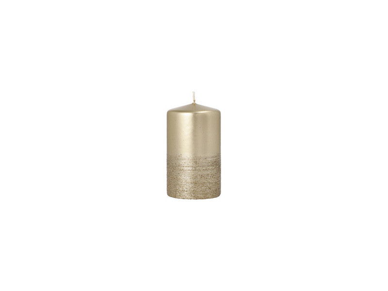 STARPAK Bougie cylindrique 'Safe Candle Fia', 60 mm, or