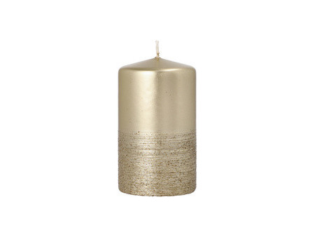 STARPAK Bougie cylindrique 'Safe Candle Fia', 60 mm, nacré