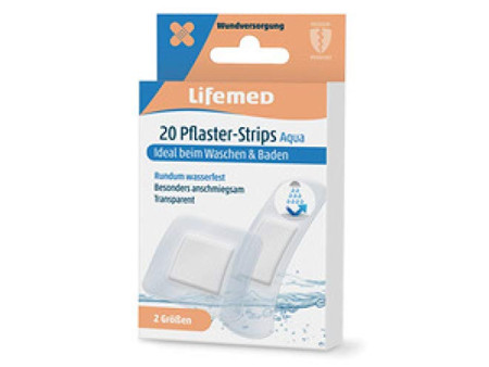 Lifemed Pansements 'Aqua', boîte de 20, transparent