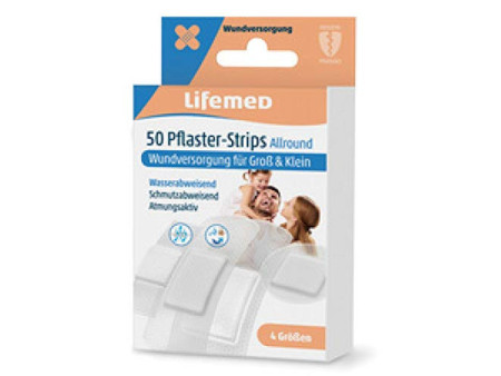 Lifemed Pansements 'Allround', pack de 20, mi-transparent