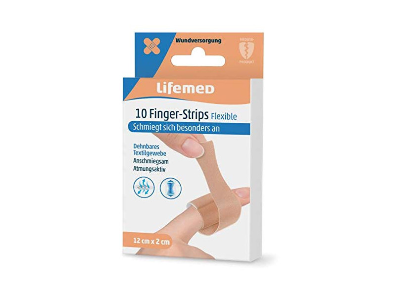 Lifemed Pansements pour doigts 'Flexible', pack de 10, chair