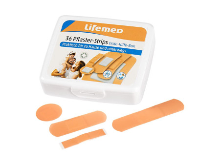 Lifemed Kit de pansements de premiers secours, 36 pièces