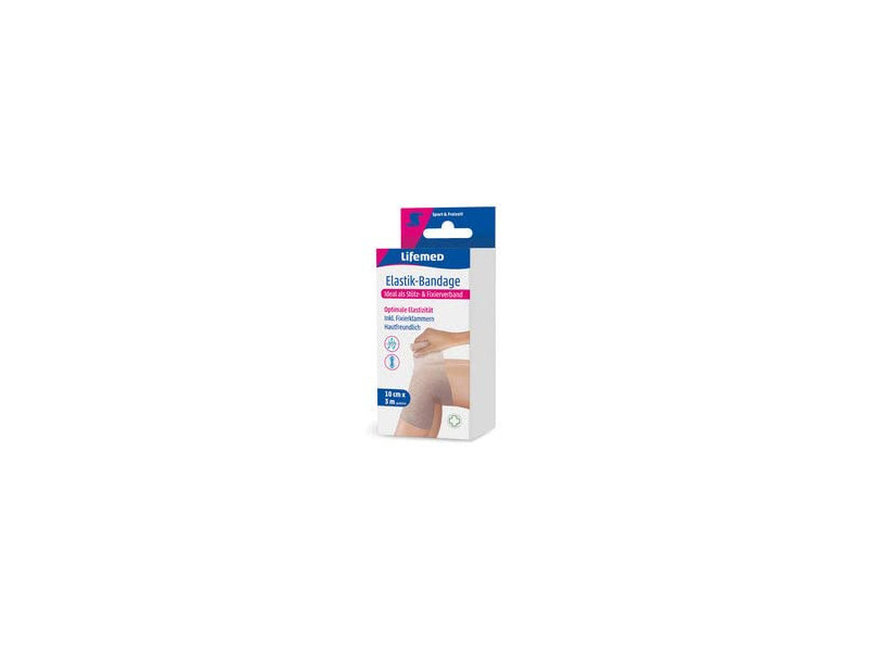 Lifemed Bandage élastique, couleur chair, 100 mm x 3,0 m