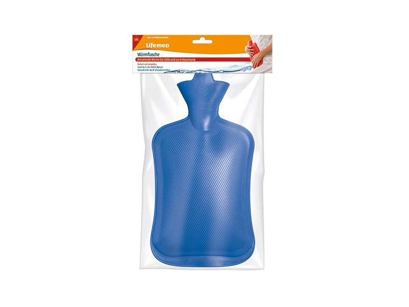 Lifemed Bouillotte, contenance : 2 litres, bleu