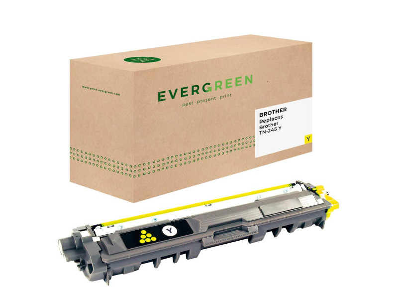 EVERGREEN Toner EGTBTN245YE remplace brother TN-245Y, jaune
