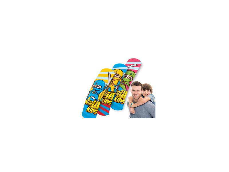 Lifemed Pansement pour enfants 'Ninjas', paquet de 10
