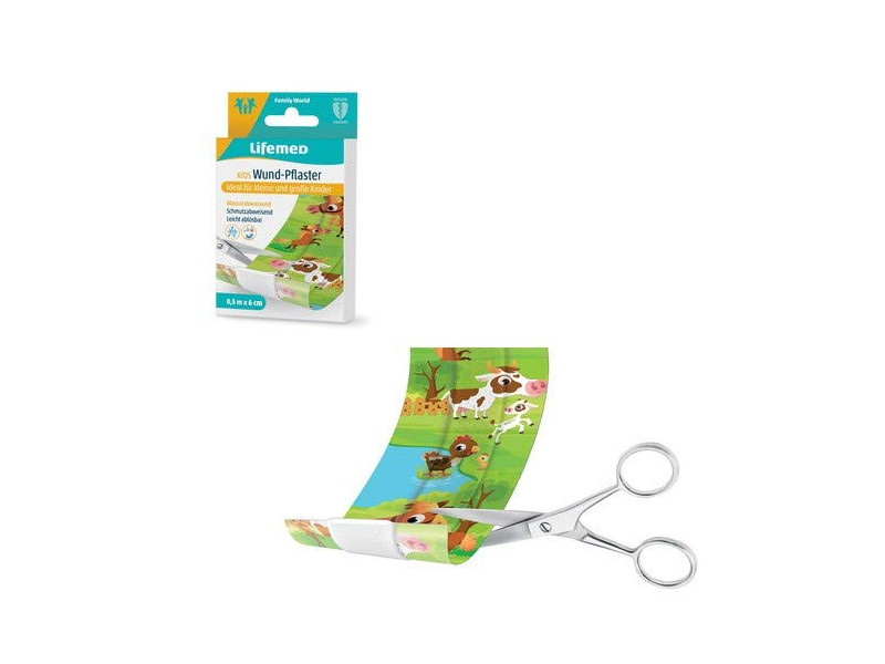 Lifemed Pansement pour enfants 'Animaux', 500 mm x 60 mm