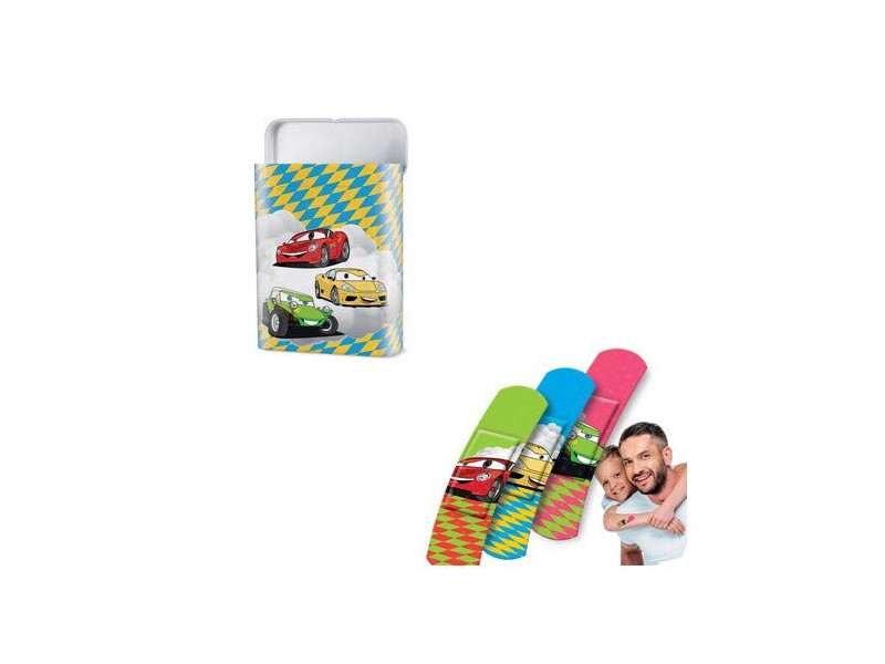 Lifemed Pansement pour enfants 'Voitures', 40, boîte métal