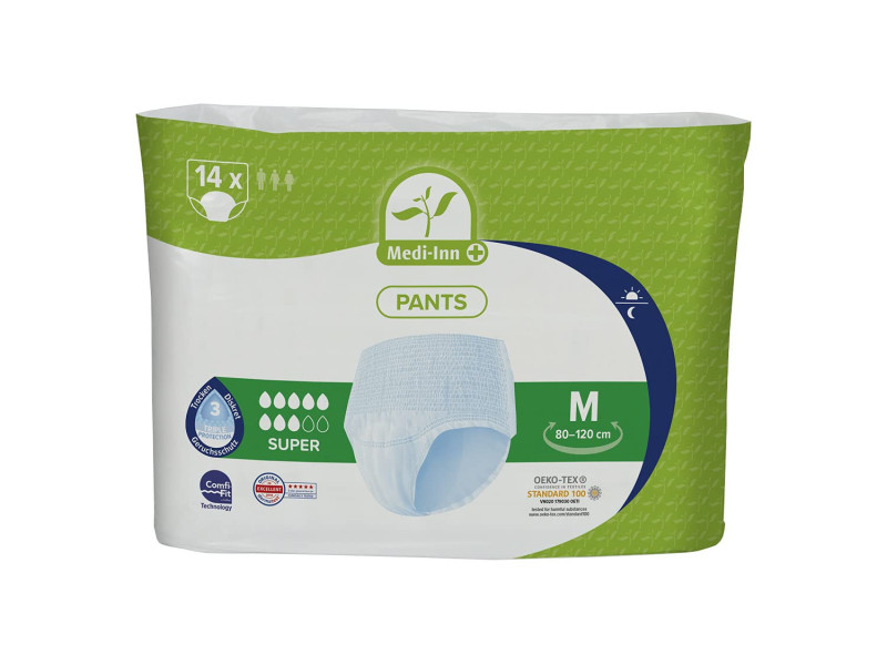 Medi-Inn Culotte pour incontinence 'SUPER', taille M, blanc
