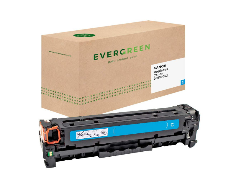 EVERGREEN Toner EGTC718CE remplace Canon 2661B002/718C, cyan
