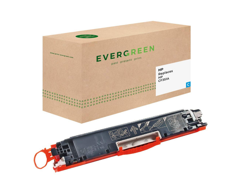 EVERGREEN Toner EGTHP351AE remplace hp CF351A/130A, cyan
