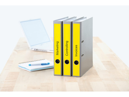 HERMA Etiquette dos de classeur SPECIAL, 38 x 297 mm, jaune
