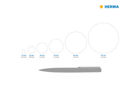 HERMA Etiquette universelle SPECIAL, diamètre: 30 mm, blanc
