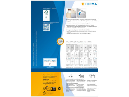 HERMA Etiquette universelle SPECIAL, diamètre: 60 mm, blanc