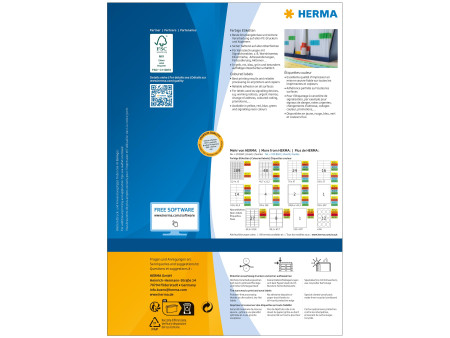 HERMA Etiquette universelle SPECIAL, 105 x 148 mm, bleu
