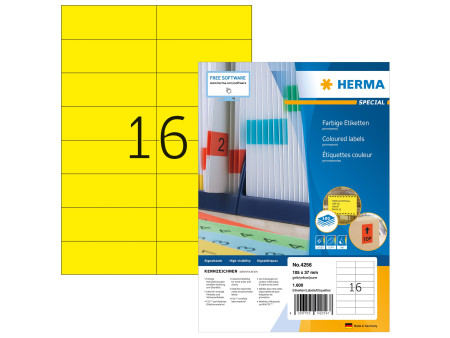 HERMA Etiquette universelle SPECIAL, 105 x 37 mm, jaune