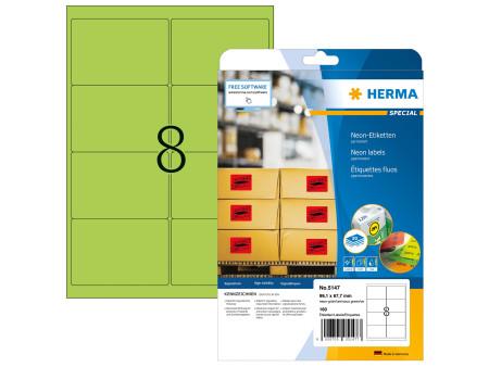 HERMA Etiquette universelle SPECIAL, 99,1 x 67,7 mm, vert