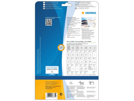 HERMA Etiquette jet d'encre SPECIAL, 25,4 X 25,4 mm, blanc