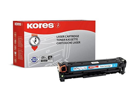 Kores Toner G2528RBB remplace hp CF381A, cyan
