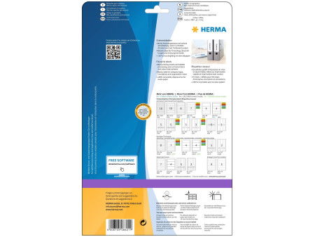 HERMA Etiquette dos de classeur SPECIAL, 192 x 61 mm, blanc