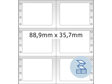 HERMA Etiquette informatique en continu, 88,9 x 35,7 mm