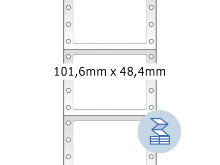 HERMA Etiquette informatique, en continu, 101,6 x 48,4 mm