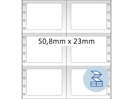 HERMA Etiquette informatique en continu, 50,8 x 23 mm