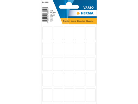 HERMA Etiquette multi-usage, 15 x 20 mm, petit paquet,blanc