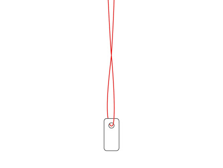 HERMA Etiquette à suspendre, 7 x 15 mm, avec fil rouge