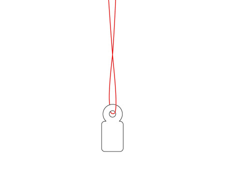 HERMA Etiquette à suspendre, 10 x 22 mm, avec fil rouge