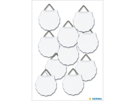 HERMA Attache pour cadre, diamètre: 34,5 mm, Shirting, blanc