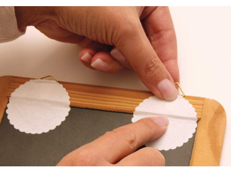 HERMA Attache pour cadre, diamètre: 34,5 mm, Shirting, blanc